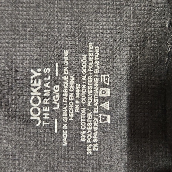 Jockey men's waffle thermal bottoms. Large. Gray - Picture 5 of 6